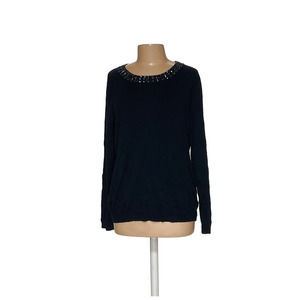 Roz & Ali Women's Blue Pullover Sweater